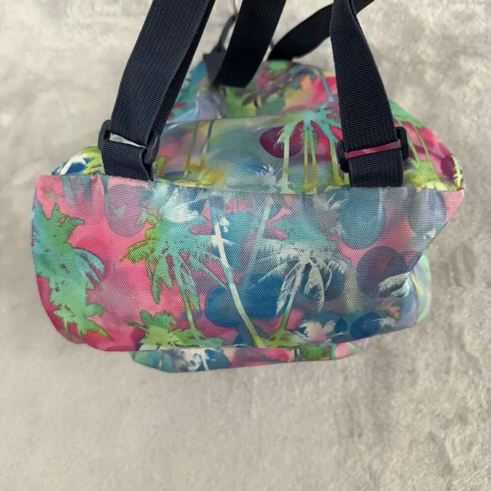 JanSport Half Pint Mini Backpack Palm Tree Tropical Print Adjustable Straps